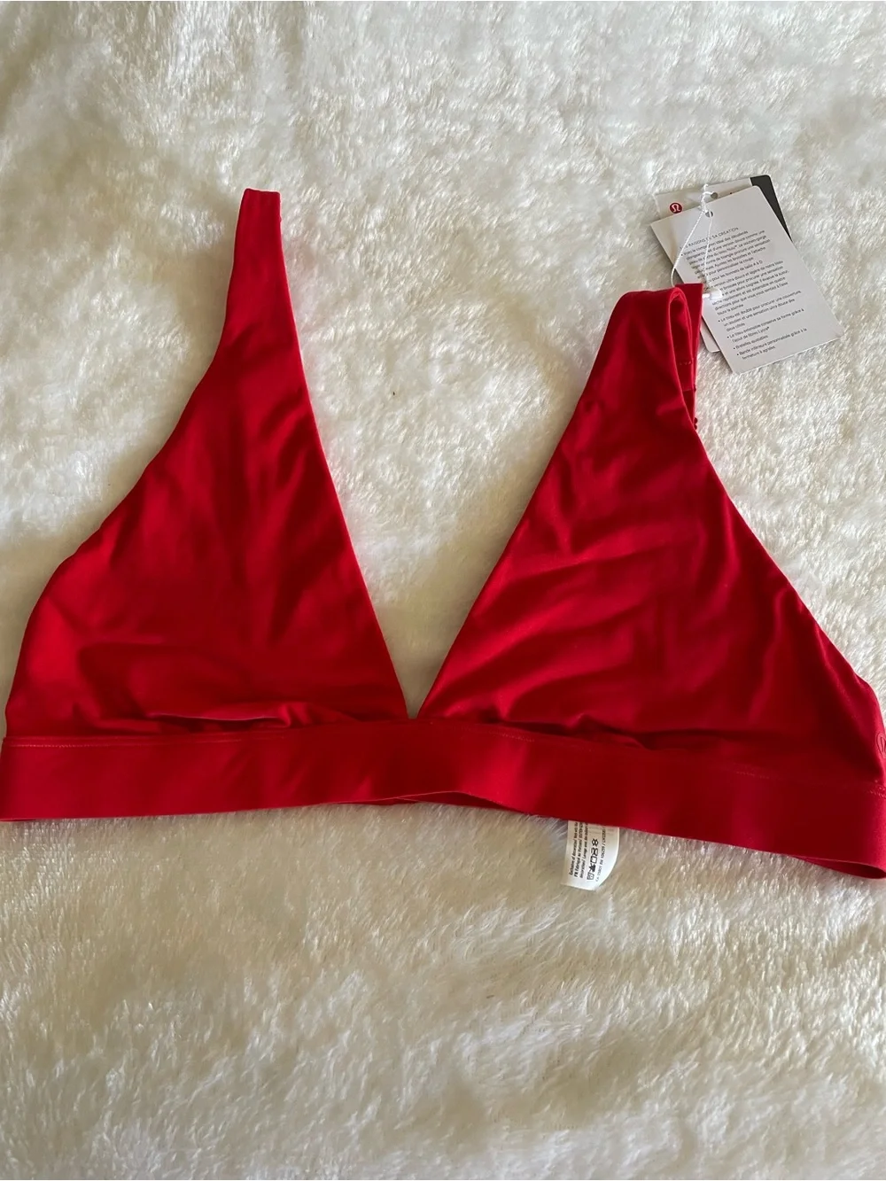 lululemon athletica Red V-Neck Bralette